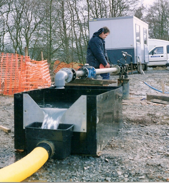 Long term constant rate pumping test at 1000 cubic metres per day on a borehole penetrating Permian conglomerates, Dumfries artesian basin